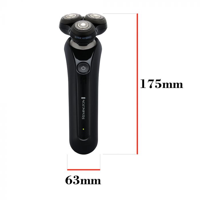 Бритва електр. Remington роторна X5 Limitless X,  бритв.головок-3, от сети, сух.+волог., тример, водонепрон., швид. зарядка, чорний