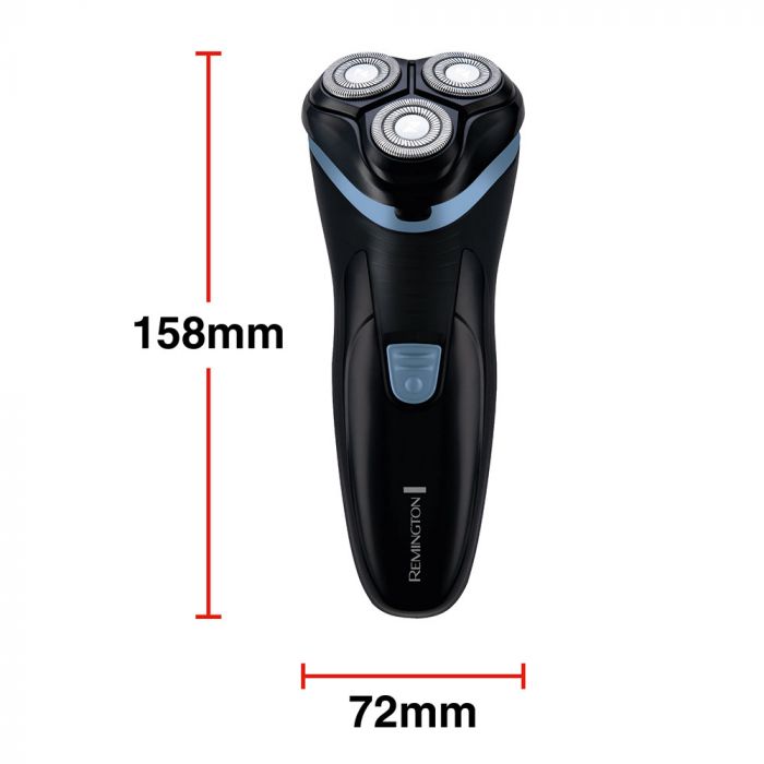 Бритва електр. Remington роторна Style,  бритв.головок-3, сух., тример, USB-C, чорно-синій