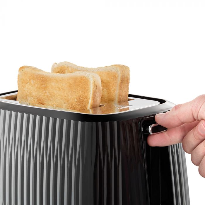 Тостер  Russell Hobbs Eden 800Вт, пластик, підігрів,разморозка, чорний