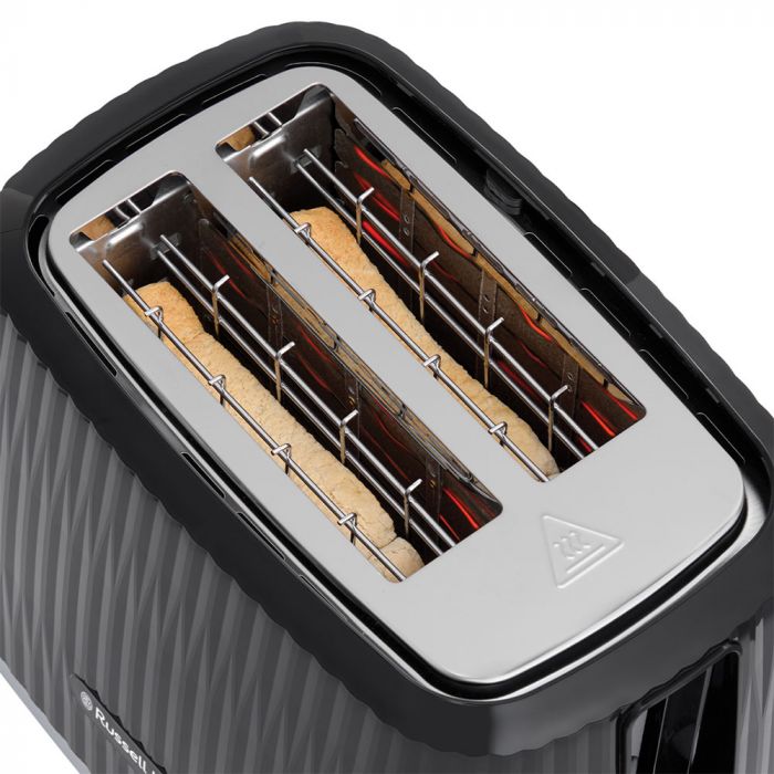 Тостер  Russell Hobbs Eden 800Вт, пластик, підігрів,разморозка, чорний