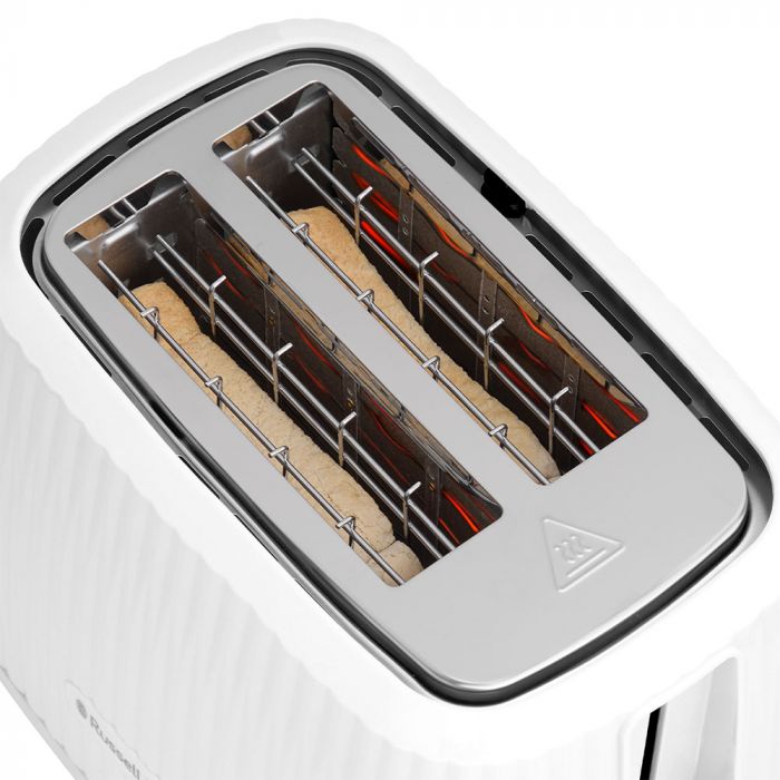 Тостер  Russell Hobbs Eden 800Вт, пластик, підігрів,разморозка, білий