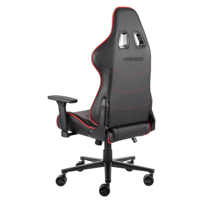 Крісло 2E GAMING HIBAGON II, ПУ шкіра, 3D-Armrests, чорно-червоний