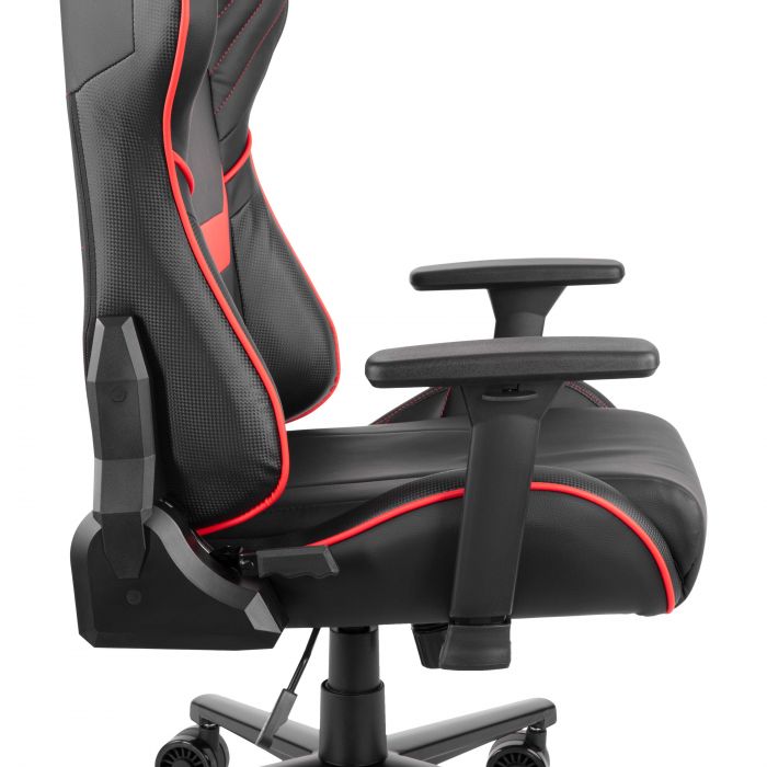 Крісло 2E GAMING HIBAGON II, ПУ шкіра, 3D-Armrests, чорно-червоний