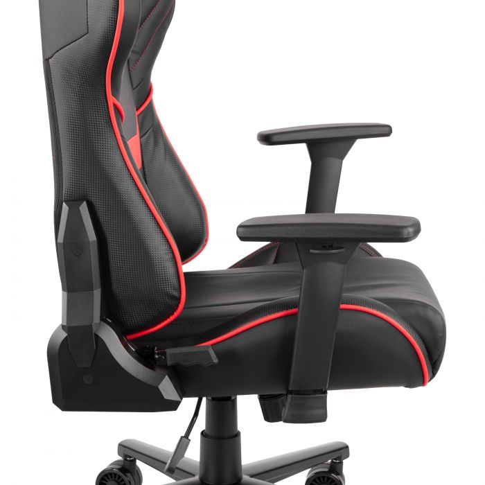 Крісло 2E GAMING HIBAGON II, ПУ шкіра, 3D-Armrests, чорно-червоний