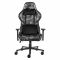 Крісло 2E GAMING HIBAGON II, ПУ шкіра, 3D-Armrests, чорно-зелений