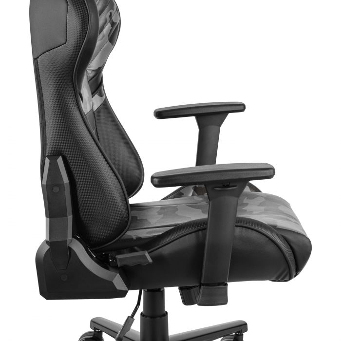 Крісло 2E GAMING HIBAGON II, ПУ шкіра, 3D-Armrests, чорно-зелений