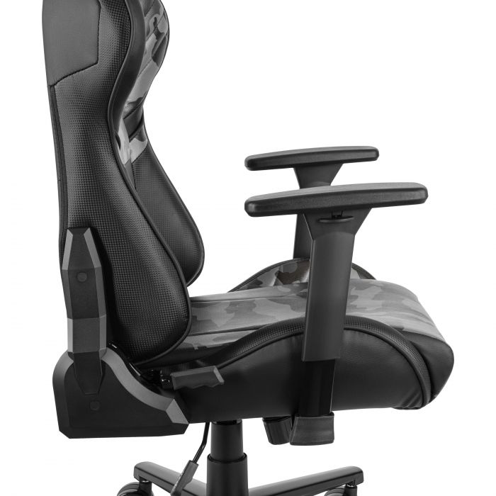 Крісло 2E GAMING HIBAGON II, ПУ шкіра, 3D-Armrests, чорно-зелений