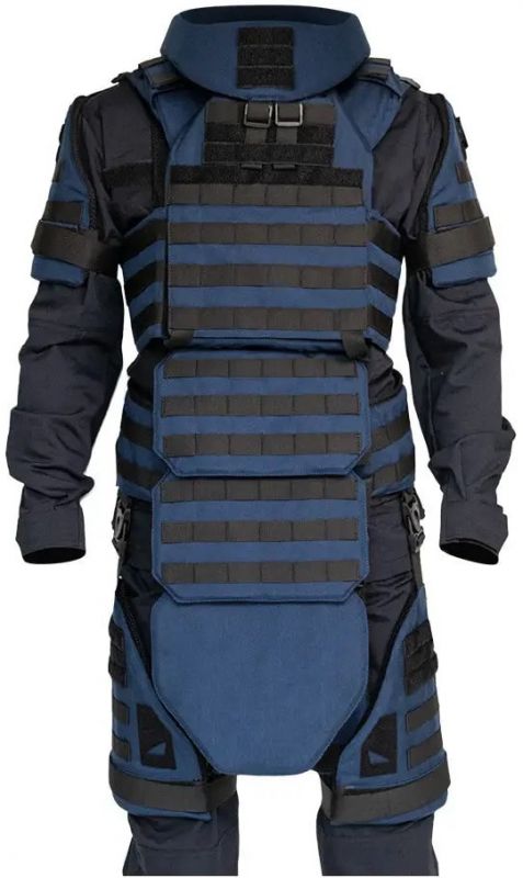 Бронекостюм демінера Українська Броня Ладомир, клас захисту ДСТУ 2, розмір L, синій