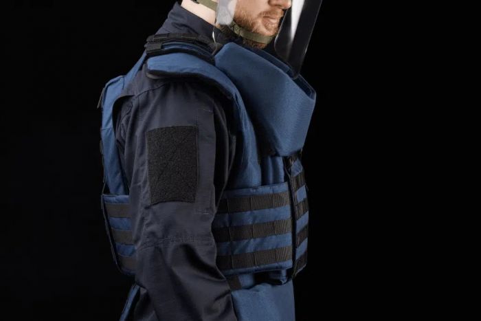 Протиуламковий комплект Українська Броня HDA (Humanitarian Demining Apron), клас захисту ДСТУ 2, розмір L-XL, синій