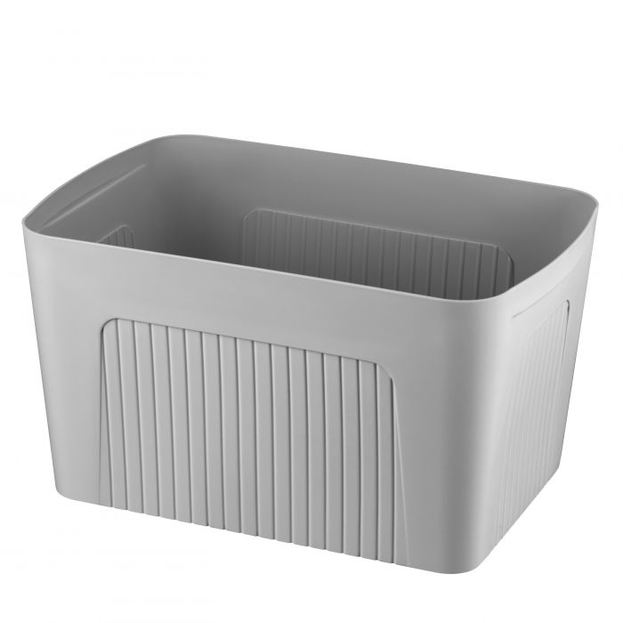 Ящик з кришкою для зберігання ARDESTO 45.5х31х24.5см, 23л, пластик PP, сірий