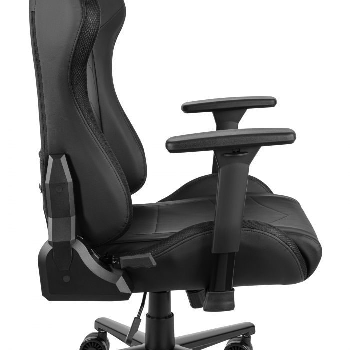 Крісло 2E GAMING OGAMA II RGB, ПУ шкіра, 3D-Armrests, чорний