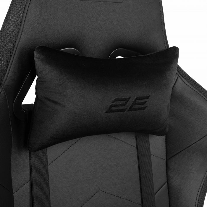 Крісло 2E GAMING OGAMA II RGB, ПУ шкіра, 3D-Armrests, чорний