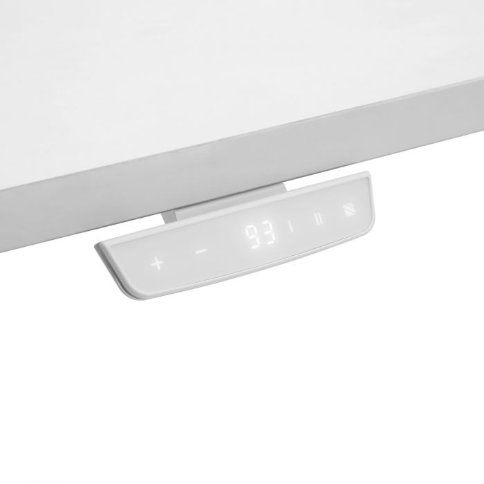 Стіл комп'ютерний 2E CE150W-MOTORIZED, регулювання висоти, електропривід 220В, 62/128x150х75cm, білий