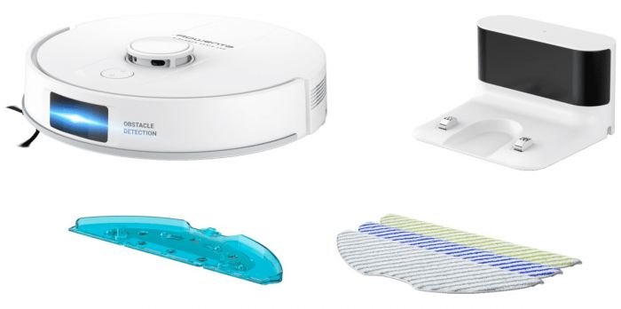 Робот-пилосос Rowenta миючий X-Plorer Serie 140 Total Care, 5000ПаВт, h=9.5см, 0.32л, конт пил -0.35л, вода - вологе прибирання, автон. робота до 120хв, білий