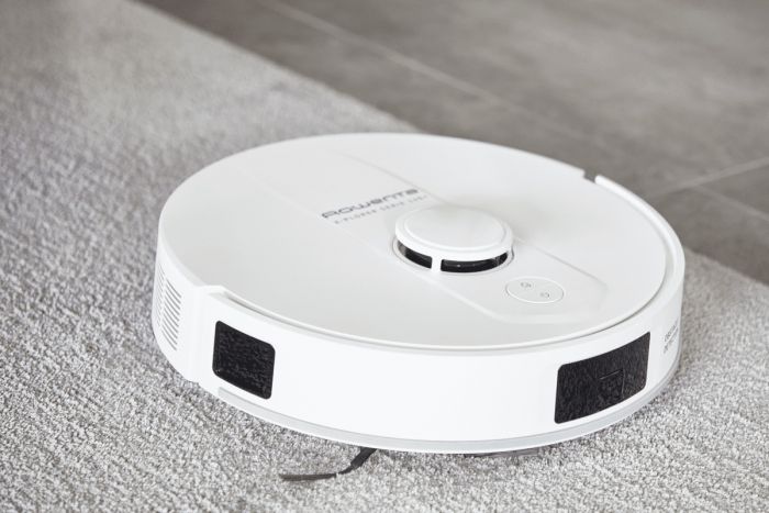 Робот-пилосос Rowenta миючий X-Plorer Serie 140 Total Care, 5000ПаВт, h=9.5см, 0.32л, конт пил -0.35л, вода - вологе прибирання, автон. робота до 120хв, білий