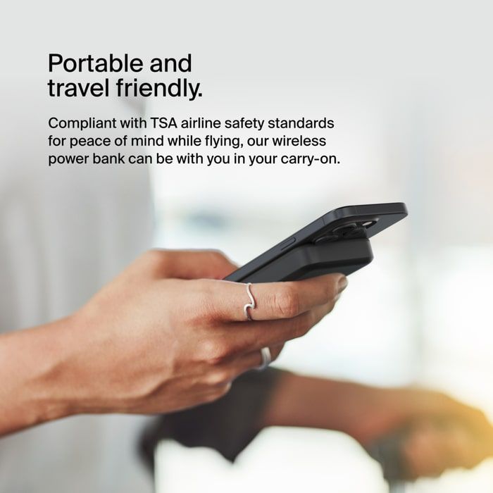 Акумулятор портативний літій-іонний Power Bank Belkin 8000мА·год, 15Вт, MagSafe Qi2, чорний