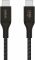 Кабель USB-C > USB-C заряджання/синхронізації Belkin 1м, 240Вт, Type-C, плетений, чорний