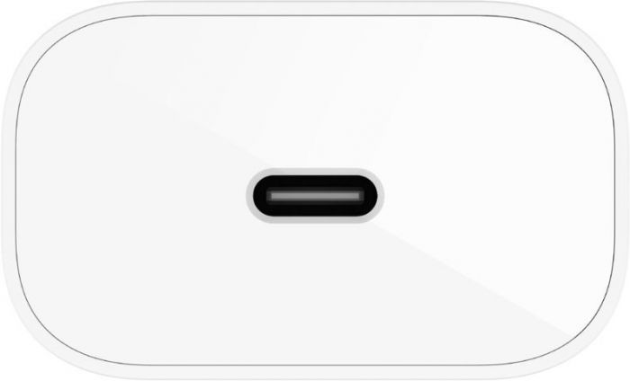 Зарядний пристрій мережевий Belkin 25Вт USB-С PD PPS, кабель USB-С > Lightning, 1м, PVC, білий