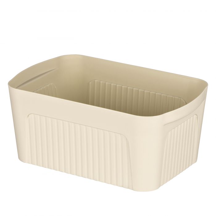 Ящик з кришкою для зберігання ARDESTO 32х21.5х14см, 6л, пластик PP, бежевий