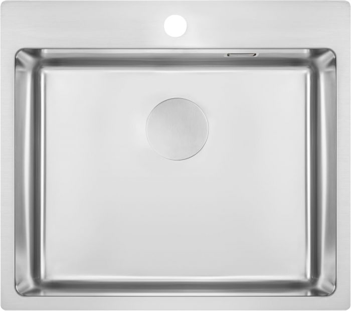 Набір для кухні Deante Olfato стальна мийка ZPO_010B + зміш. BQO_F72M, матова сталь