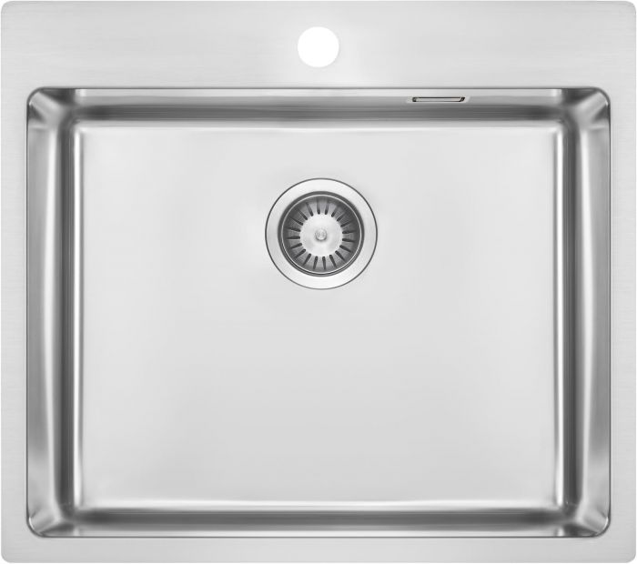 Набір для кухні Deante Olfato стальна мийка ZPO_010B + зміш. BQO_F72M, матова сталь