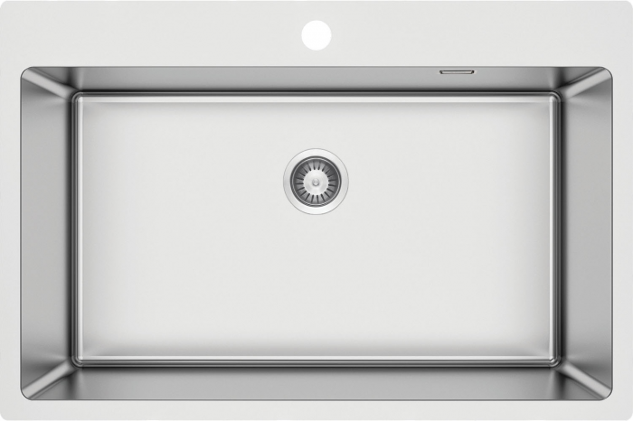 Набір для кухні Deante Olfato стальна мийка ZPO_010C + зміш. BQO_F72M, матова сталь