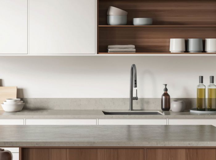 Набір для кухні Deante Olfato стальна мийка ZPO_D10A + зміш. BQO_D72M, титан