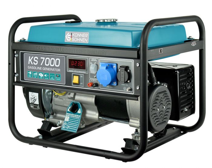 Генератор бензиновий Konner&Sohnen KS 7000, 230В, 5.5кВт, ручний стартер, 69.2кг