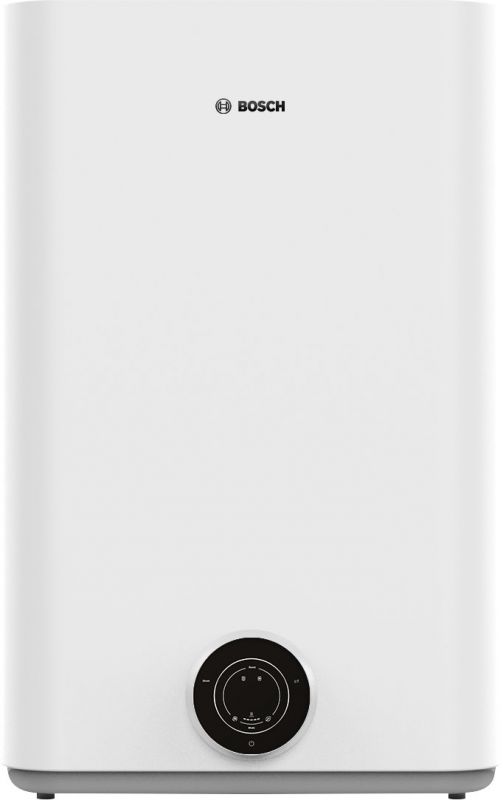 Водонагрівач електр. BOSCH плаский слім Tronic 3500, 100л, 1.5кВт, ун. монтаж, електр. кер-ння, B, білий