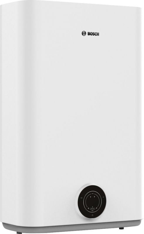 Водонагрівач електр. BOSCH плаский слім Tronic 3500, 100л, 1.5кВт, ун. монтаж, електр. кер-ння, B, білий