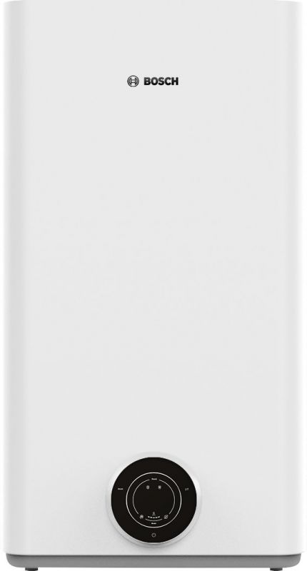 Водонагрівач електр. BOSCH плаский слім Tronic 3500, 50л, 1.5кВт, ун. монтаж, електр. кер-ння, B, білий