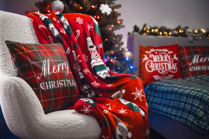 Плед ARDESTO Flannel 160х200см, 100% поліестер, веселі олені
