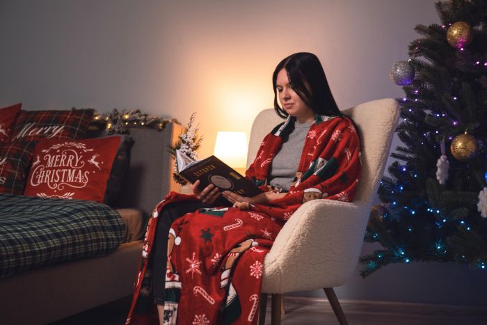 Плед ARDESTO Flannel 160х200см, 100% поліестер, веселі олені