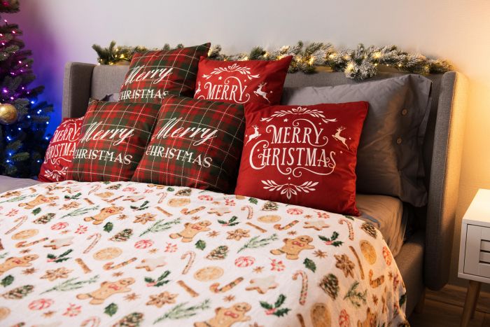 Плед ARDESTO Flannel 160х200см, 100% поліестер, імбирні пряники
