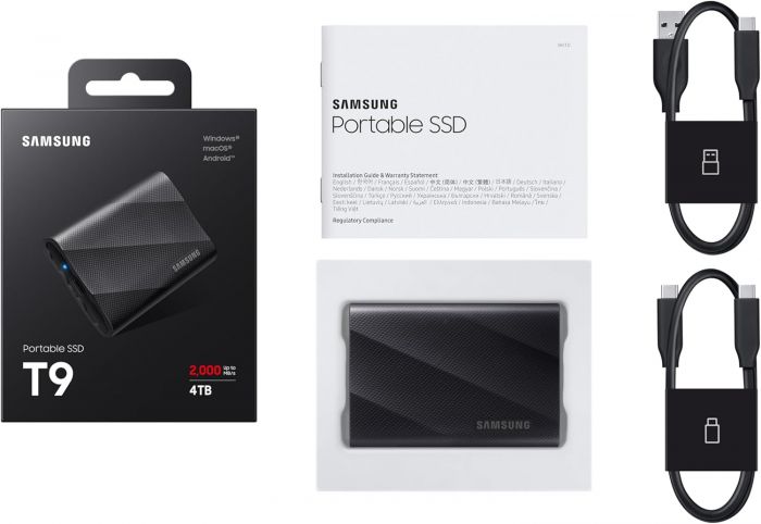 Портативний SSD Samsung 4TB USB 3.2 Gen 2 Type-C T9 Shield