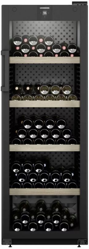Холодильник Liebherr для вина, 168.4x60х76.3, холод.відд.-425л, зон - 1, бут-196, ST, дисплей, чорний