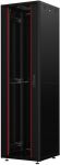 Шафа MIRSAN 19", 36U, GTN SERVER, склянні двері, 600x800 мм, максимально 1000 кг, чорна