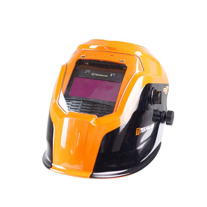 Маска зварювальника хамелеон Tekhmann WH-500Т 1/25000сек вікно 92х42мм до 16 DIN фотоелектрична панель 0.48кг