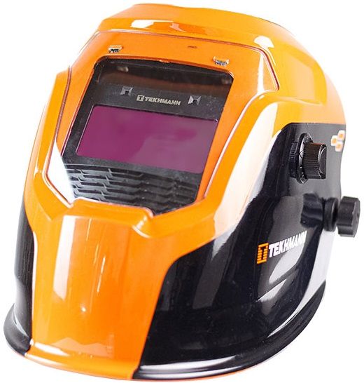 Маска зварювальника хамелеон Tekhmann WH-500Т 1/25000сек вікно 92х42мм до 16 DIN фотоелектрична панель 0.48кг