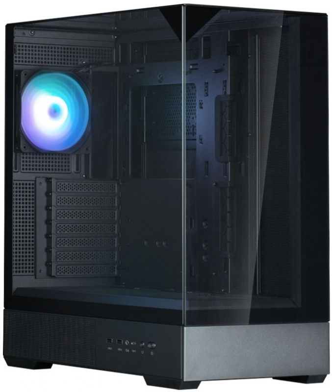 Корпус Zalman P40 Prism без БЖ, 2xUSB3.0, 1xUSBType-C, 1x120мм ARGB, VGA 420мм, LCS ready, TG 3x Panels, ATX, чорний