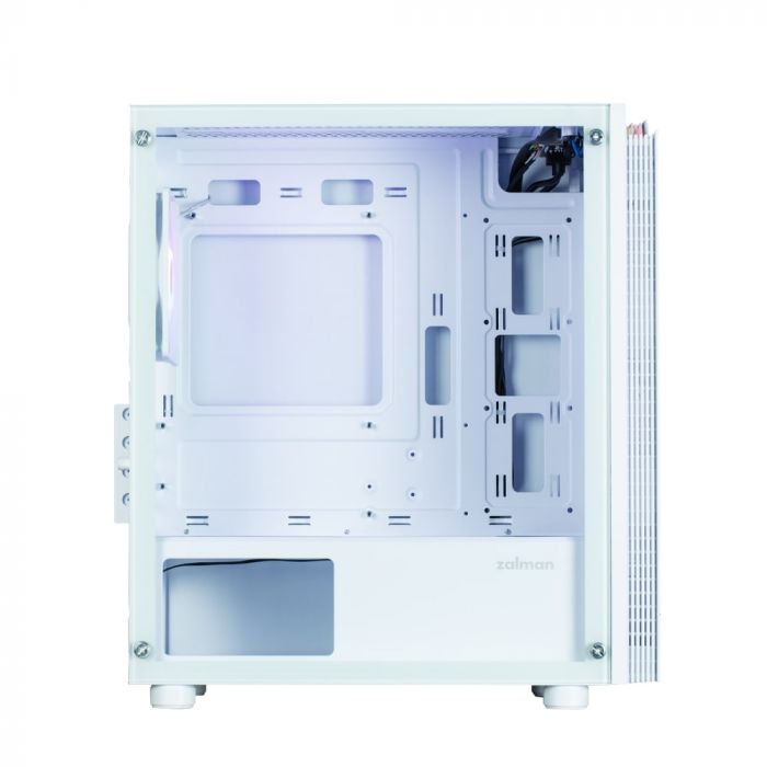 Корпус Zalman T4 Plus без БЖ, 2xUSB3.0, 1xUSB2.0, 1x120мм ARGB, VGA 3200мм, LCS ready, TG Side Panel, mATX, білий
