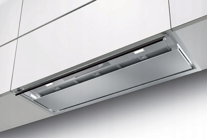 Витяжка Faber вбудована, 90см, 1119м.куб/год, In-Nova Touch Bk/X A90, нерж+чорний