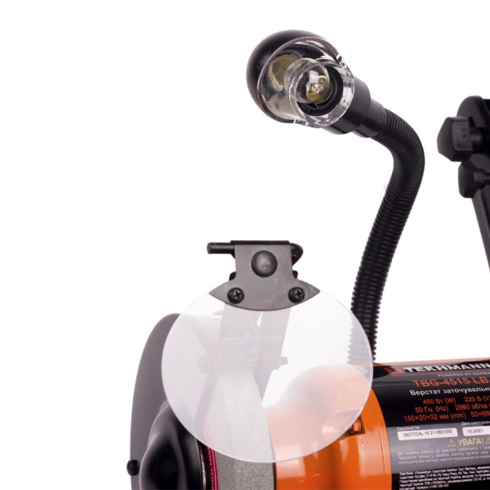 Верстат заточувальний Tekhmann TBG-4515 LB 450Вт коло 150мм 2980об·хв 10.3кг