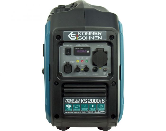 Генератор бензиновий інверторний Konner&Sohnen KS 2000i S, 230В, 2.0кВт, ручний стартер, 19кг