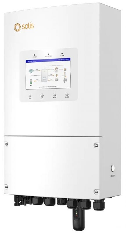 Гібридний інвертор однофазний Solis S6 5кВт, 2xMPPT, DC, для LV Batteries