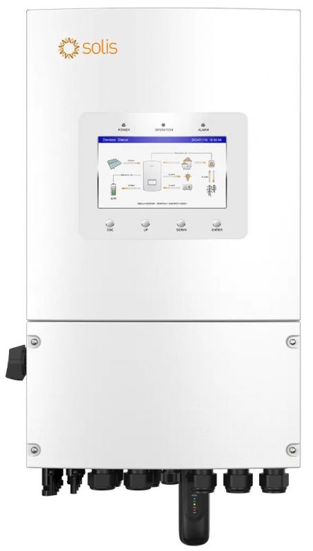 Гібридний інвертор однофазний Solis S6 5кВт, 2xMPPT, DC, для LV Batteries