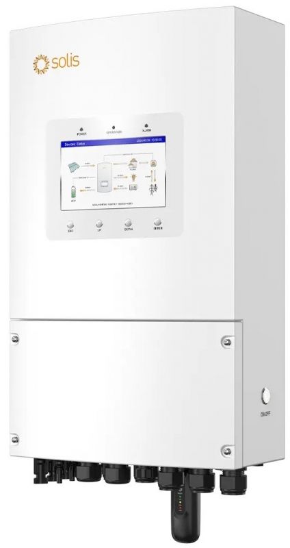 Гібридний інвертор однофазний Solis S6 5кВт, 2xMPPT, DC, для LV Batteries
