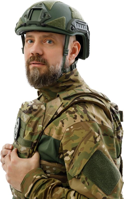 Шолом Українська Броня FAST Устраш 2.0, розмір XL, зелений