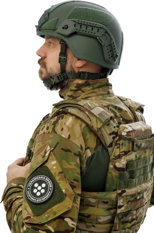 Шолом Українська Броня MICH Буйтур 1.0, розмір L, зелений