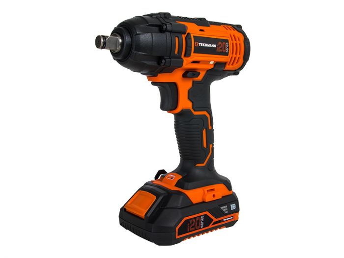 Гайковерт ударний акумуляторний Tekhmann TIW-300/i20 kit 20В АКБ 1x2А·год 300Нм 2800об·хв 1.2кг